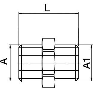 Equal Connector, Male BSPT