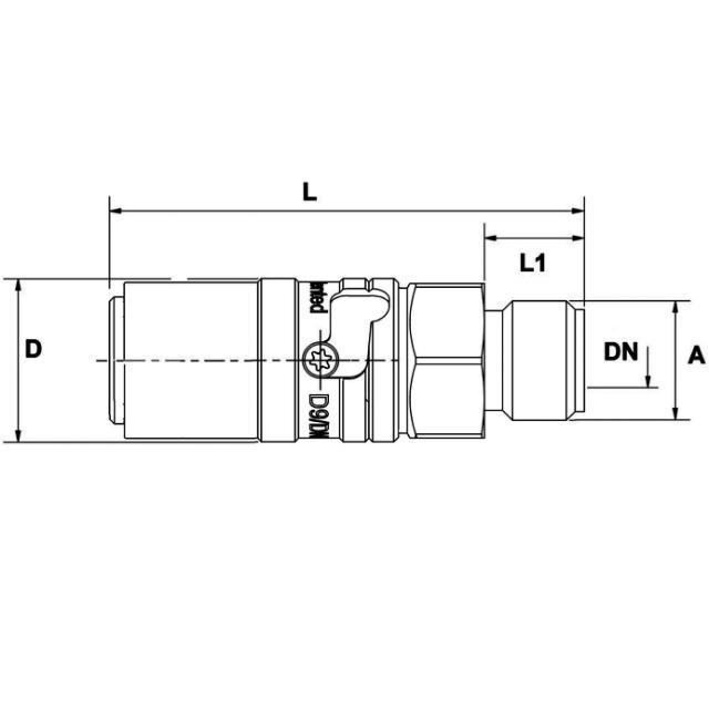 SAFETY COUPLING, TYPE TS, MALE THREADED