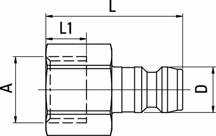 Connector Nipple, Female