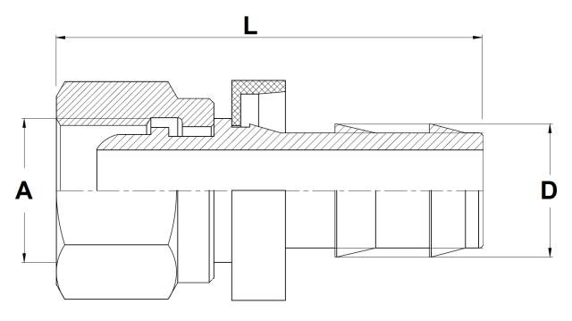 Push Lock - Hose Connector BSPP Thread, Swivel Nut and 60° Cone Seat