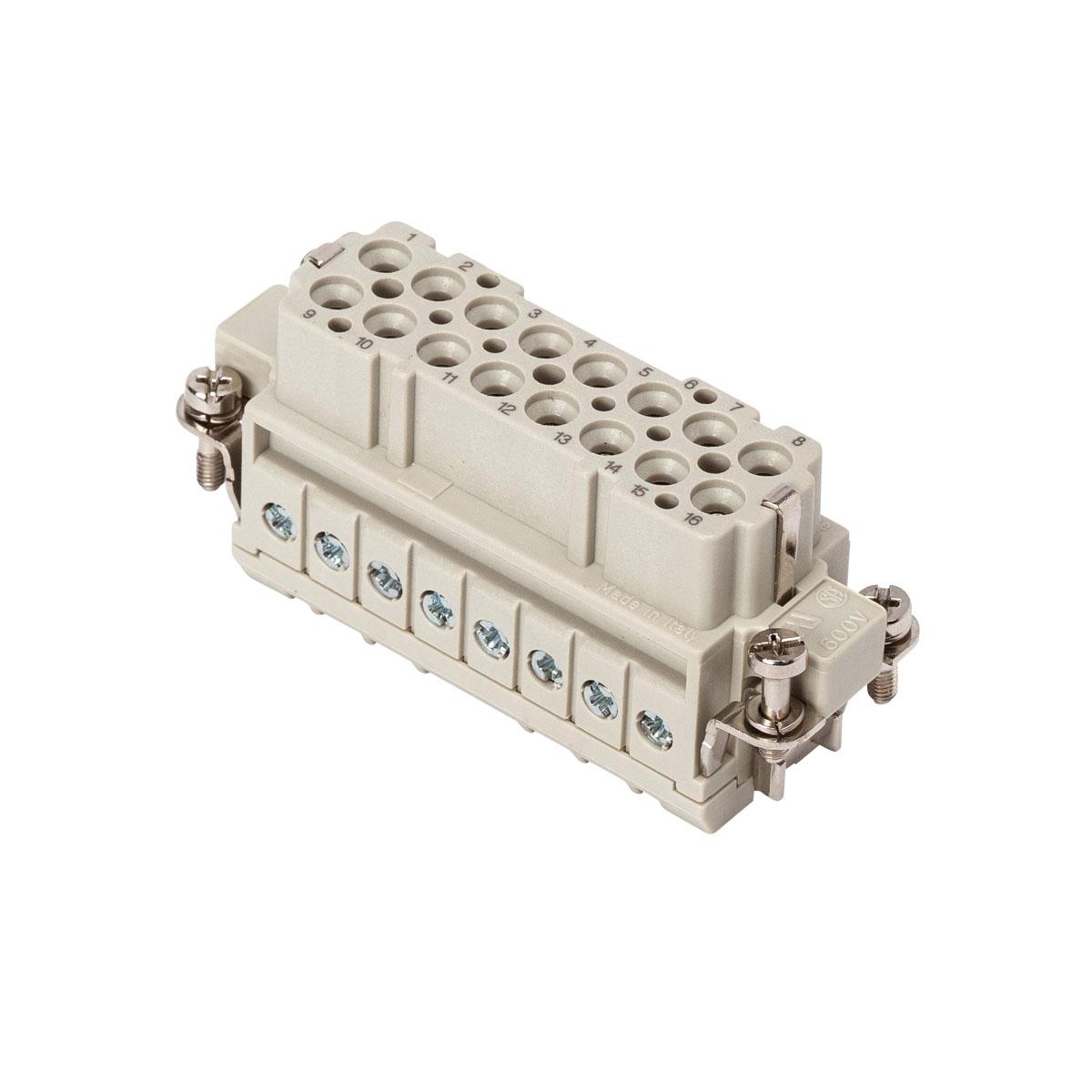 Inserts Female, Screw Terminals