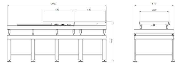 Mould Table with Forged Brackets 6 Tons